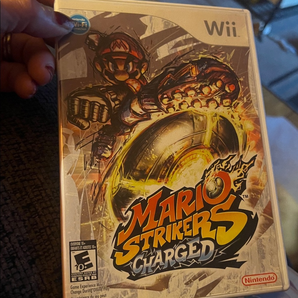 Nintendo Mario Strikers Charged Wii Game - Yellow and Black